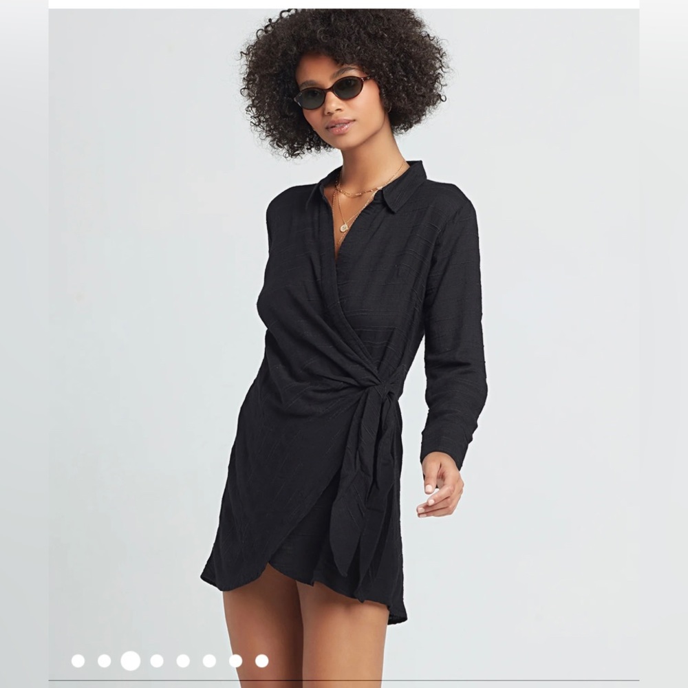 L Space Black Swim Cover Up Daydream tunic wrap
